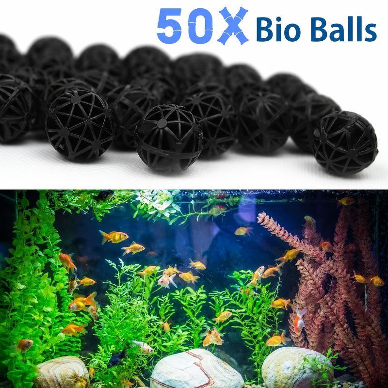 Planted Aquarium Media - 50 szt. 16mm Kulki Filtracyjne do