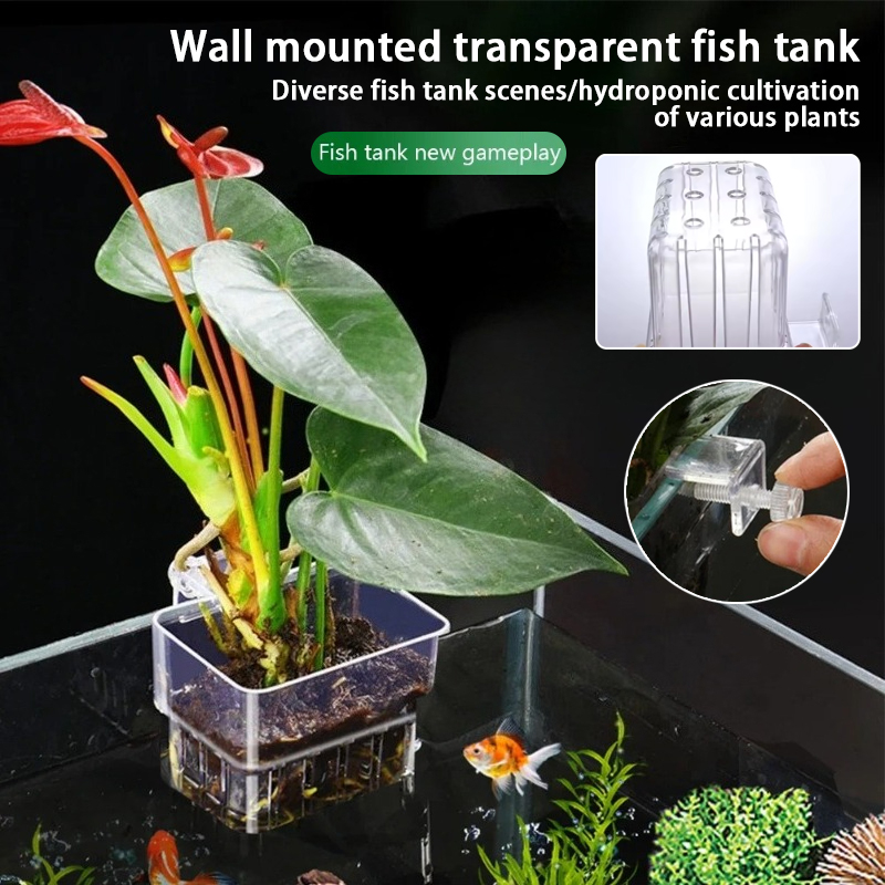 Planted Aquarium Materials - Wiszące doniczki do akwarium, montowane na