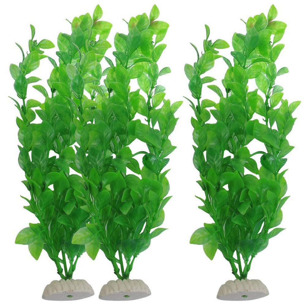 Planted Aquarium Materials - 3szt Sztuczna trawa Akwarium Ozdoba Rośliny