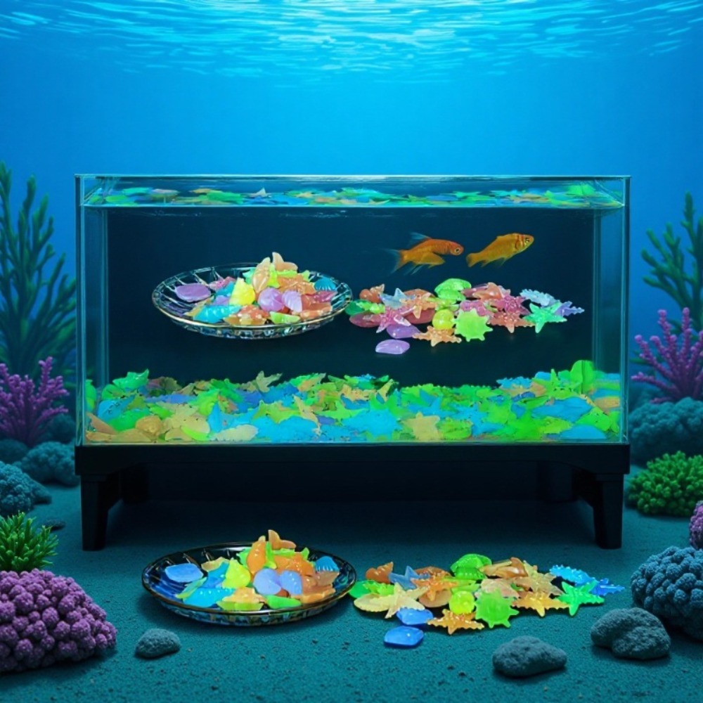 Świecące, luminousowe kamienie – Aquarium Planted Fish Tank recenzja i cena