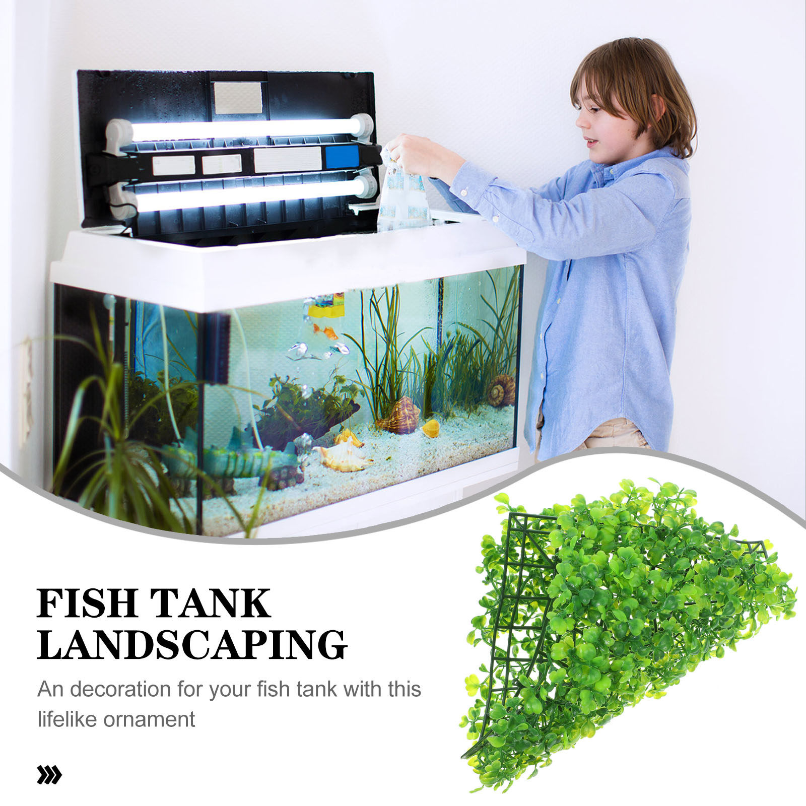 Sztuczna trawa do akwarium, re – Aquarium Planted Fish Tank recenzja i cena